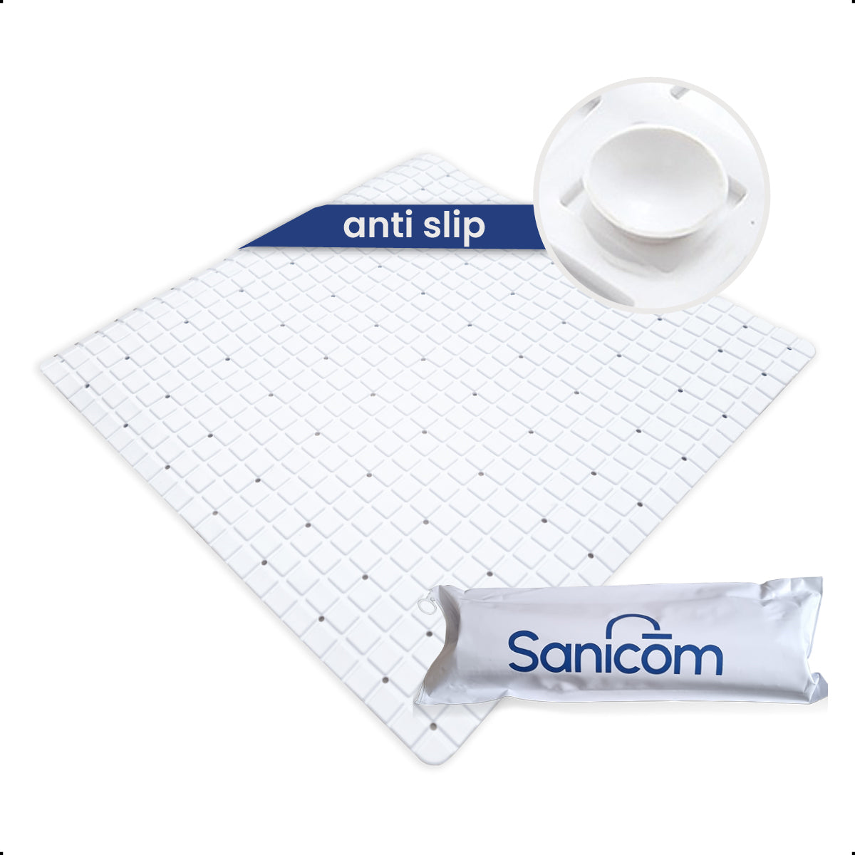 Antislip douchemat - Wit 53x53 CM