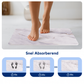 Diatomite Badmat – Badkamermat – Opvouwbaar – Marmerlook – Grijs/Goud