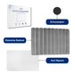 Diatomite Badmat – Badkamermat – Opvouwbaar – Donkergrijs