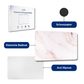 Diatomite Badmat – Badkamermat – Opvouwbaar – Marmerlook – Wit/Goud