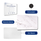 Diatomite Badmat – Badkamermat – Opvouwbaar – Marmerlook – Grijs/Goud
