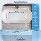 Antislip douchemat - Transparant 100x40CM