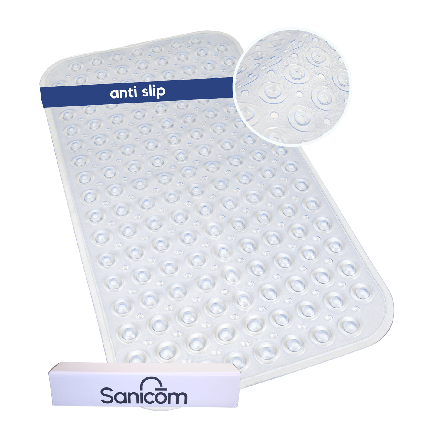 Antislip douchemat - Transparant 70x40 CM