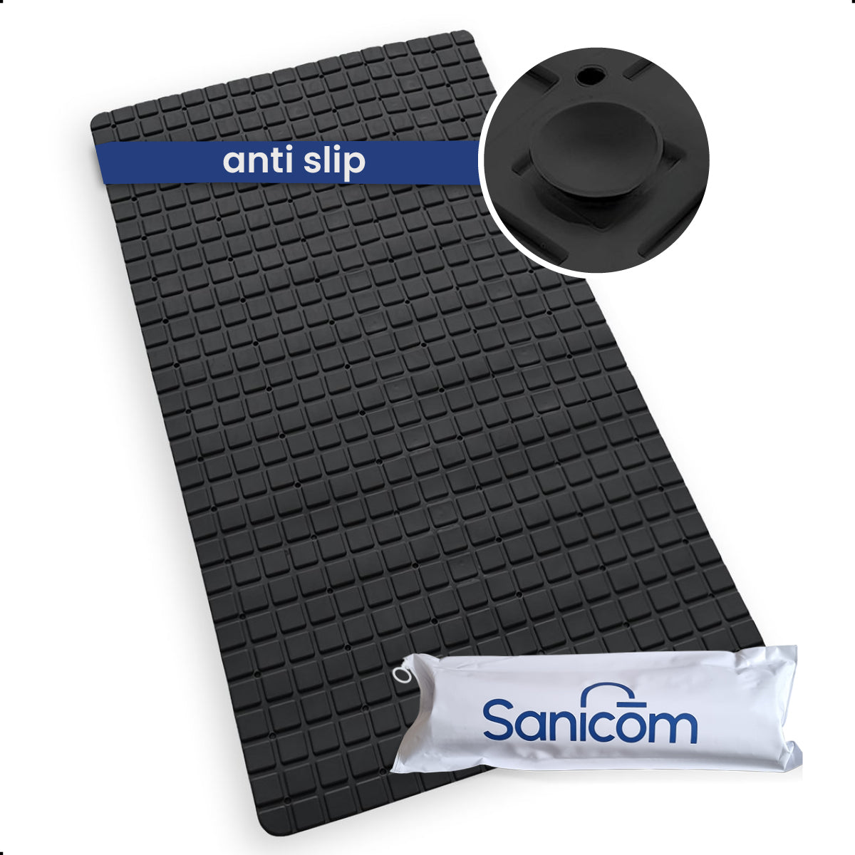 Non-slip shower mat - Black 70x40 CM